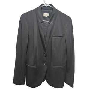 Loft Ann Taylor Women's Black Blazer Jacket Size 12 Capsule Wardrobe Closet
